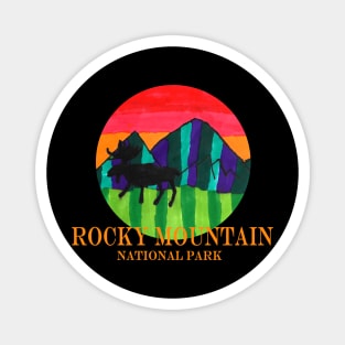 Rocky Mountain National Park Design Magnet